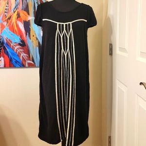 INC Short Sleeve Size large A-line Knit Dress